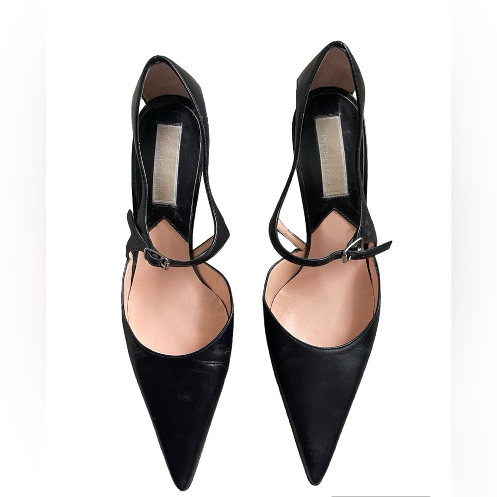 Michael Kors pointy toed kitten heels